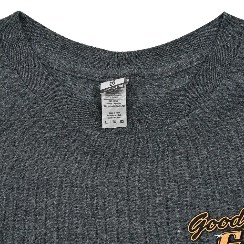 Harley Davidson 1936 Knucklehad Motorcycle‎ T Shirt Men's XL Gray Classic